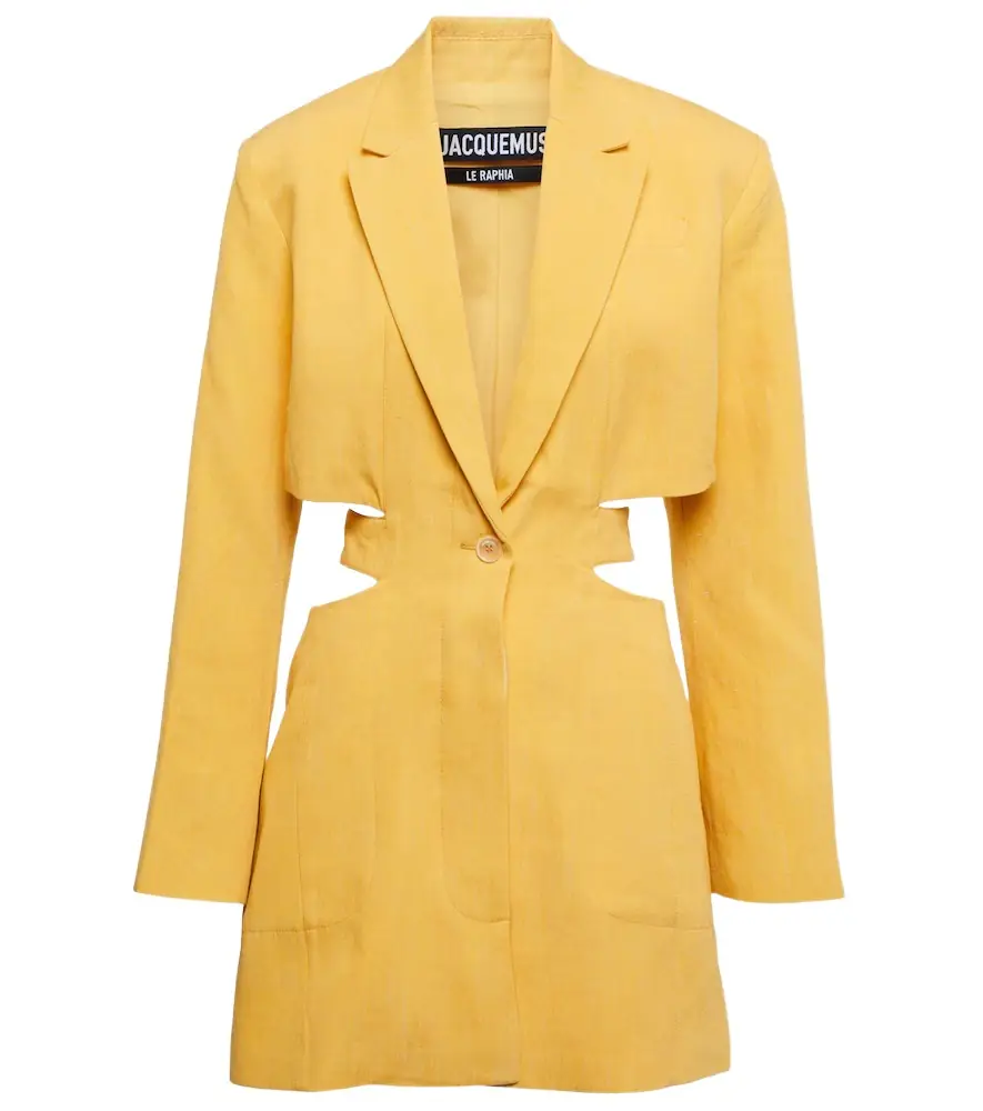 Jacquemus La Robe Bari linen-blend minidress