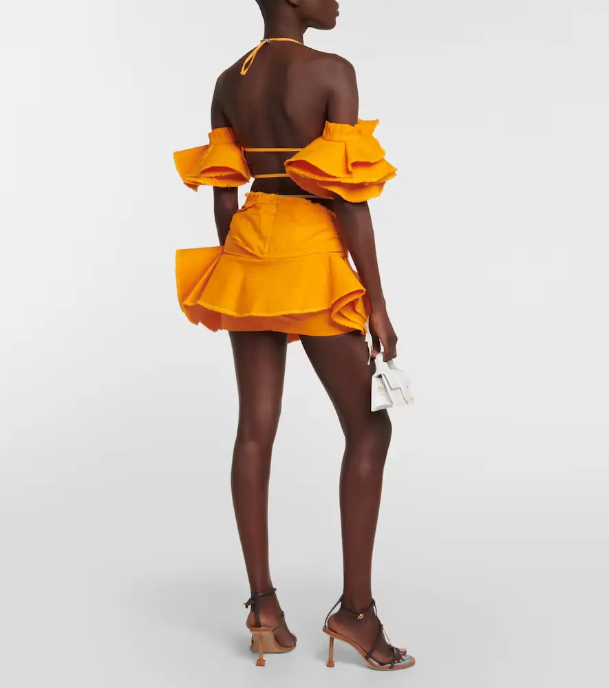 Jacquemus La Brassière Artichaut cotton crop top | Thumbnail 2