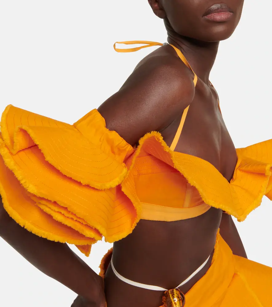 Jacquemus La Brassière Artichaut cotton crop top | Thumbnail 5