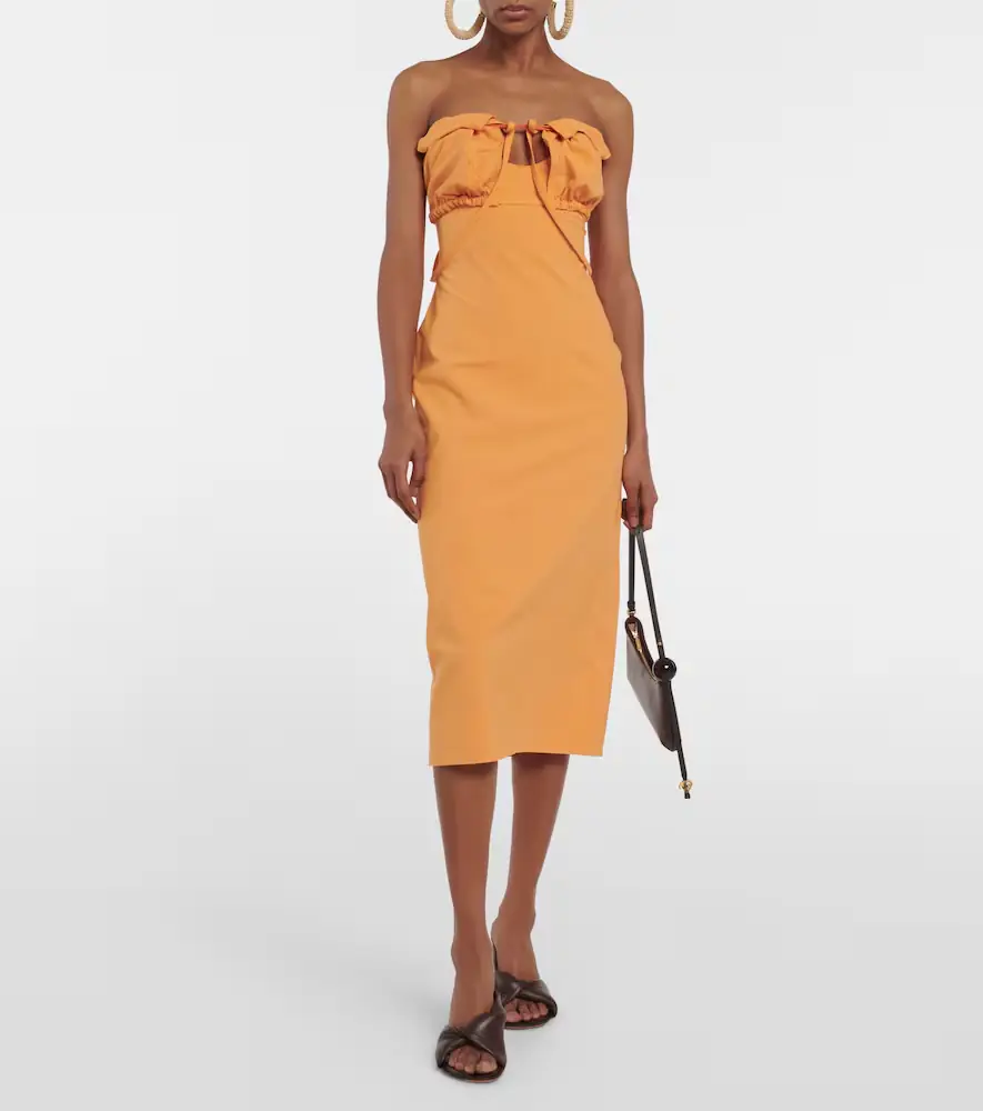 Jacquemus La Robe Bikini cotton-blend midi dress | Thumbnail 3