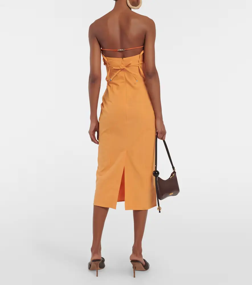 Jacquemus La Robe Bikini cotton-blend midi dress | Thumbnail 4