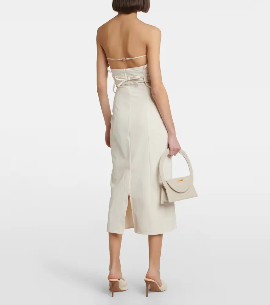 Jacquemus La Robe Bikini cotton-blend midi dress | Thumbnail 3