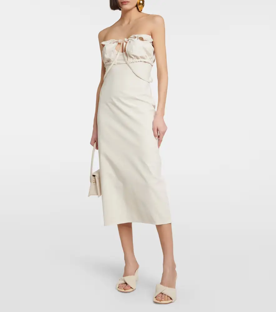 Jacquemus La Robe Bikini cotton-blend midi dress | Thumbnail 5