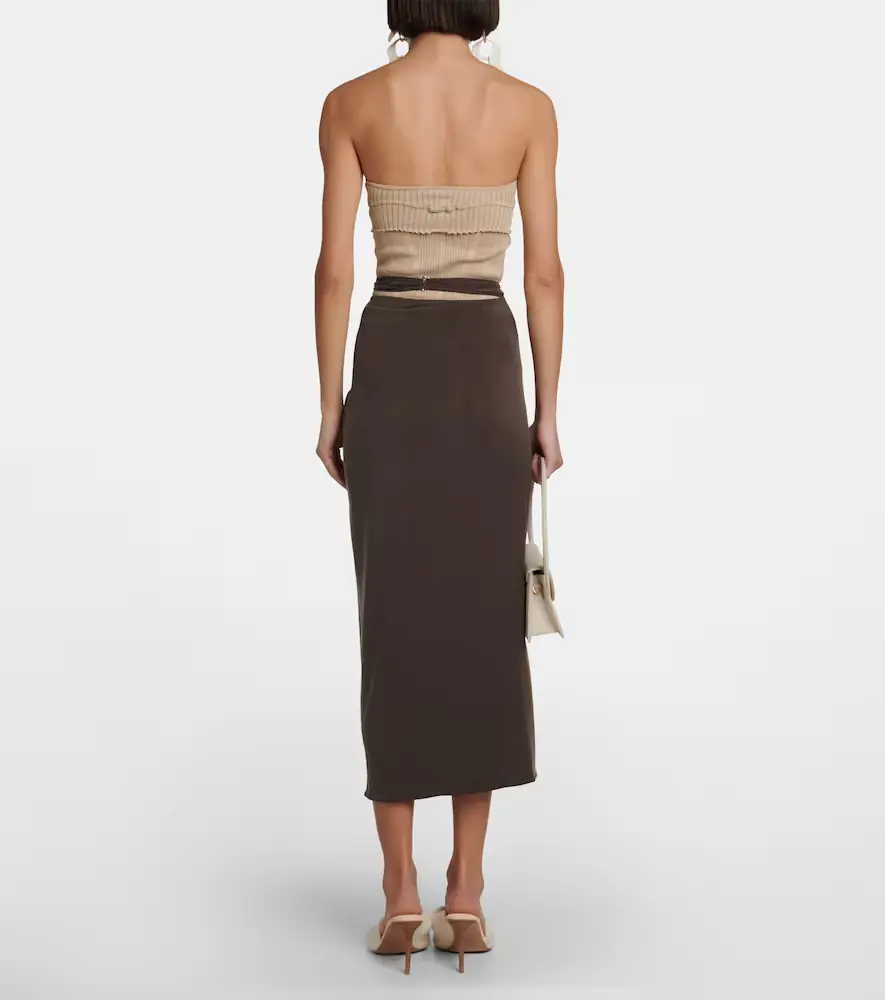 Jacquemus La Jupe Espelho midi skirt | Thumbnail 4