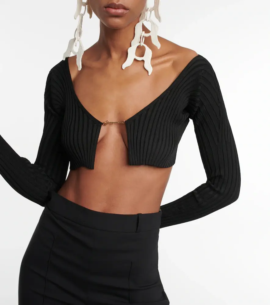 Jacquemus La Maille Pralù cropped cardigan | Thumbnail 4 Jacquemus La Maille Pralù cropped cardigan | Thumbnail 4