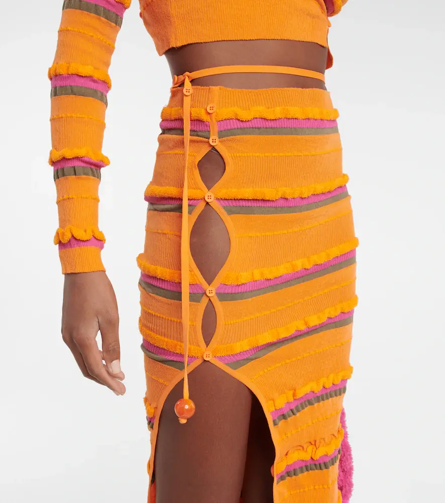 Jacquemus La Jupe Maille Concha midi skirt | Thumbnail 4 Jacquemus La Jupe Maille Concha midi skirt | Thumbnail 4