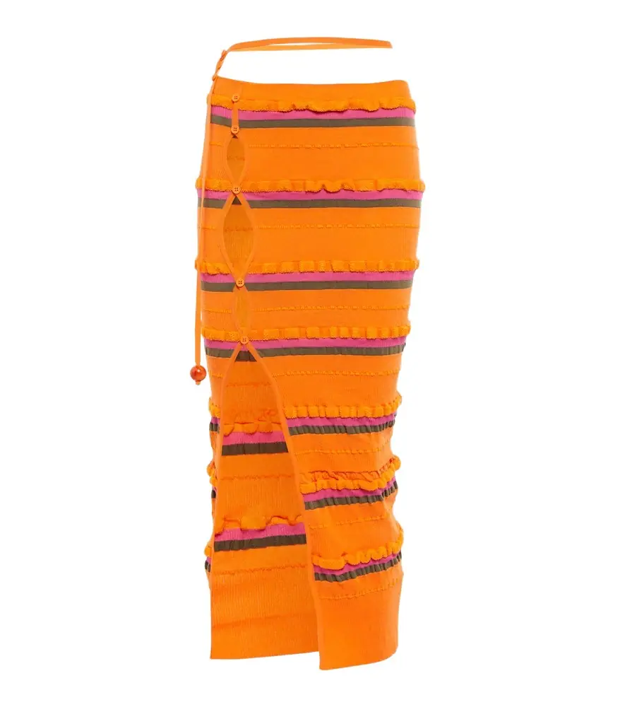 Jacquemus La Jupe Maille Concha midi skirt