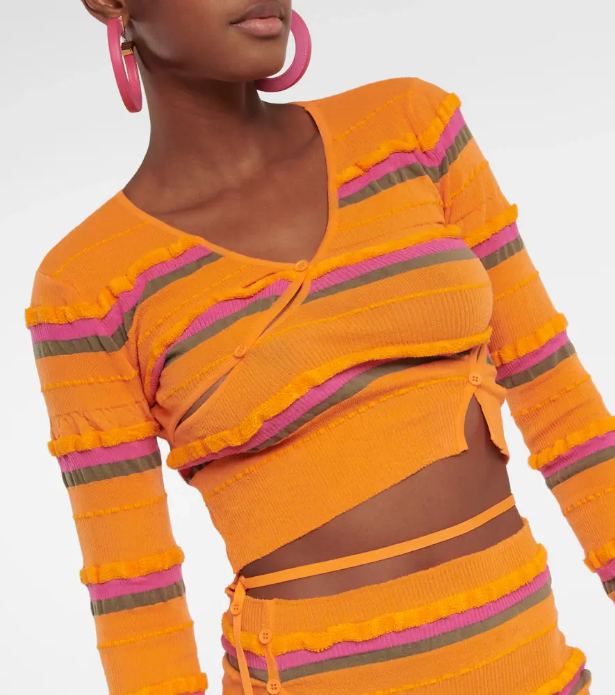 Jacquemus Le Cardigan Tordu cropped cardigan | Thumbnail 2 Jacquemus Le Cardigan Tordu cropped cardigan | Thumbnail 2