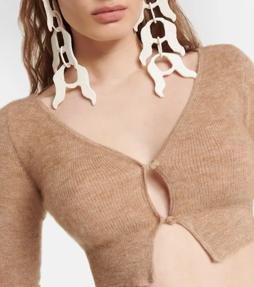 Jacquemus Le Cardigan Alzou mohair-blend cardigan | Thumbnail 2 Jacquemus Le Cardigan Alzou mohair-blend cardigan | Thumbnail 2