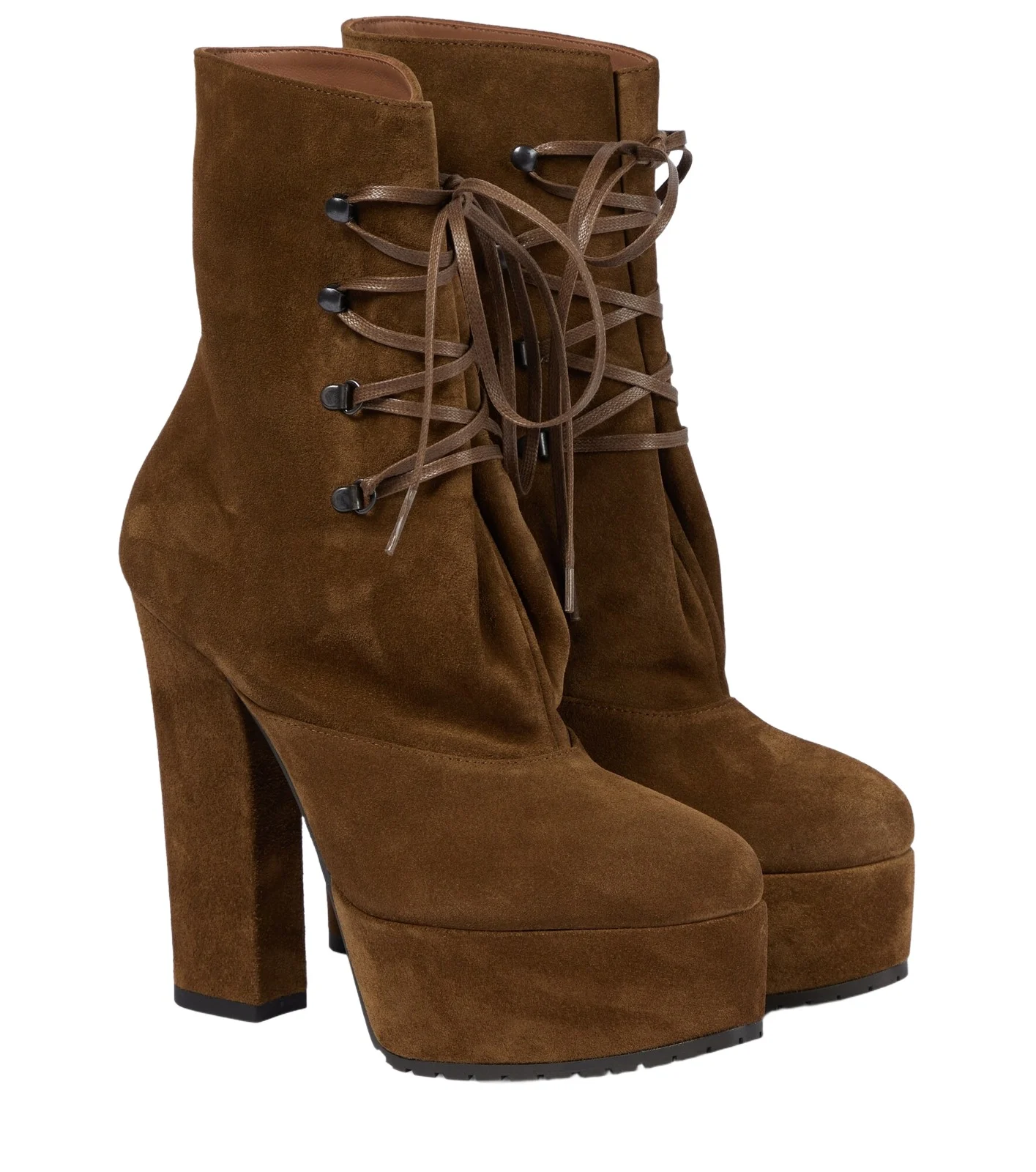 ALAÏA ALAÏA Trekk suede ankle boots