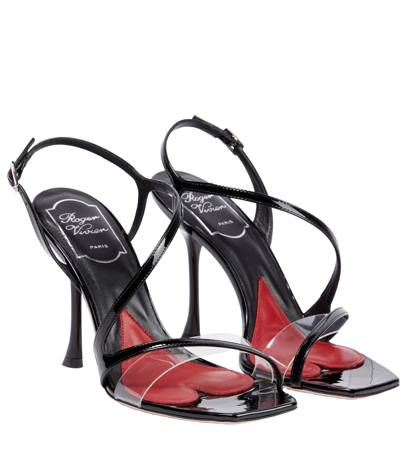 Roger Vivier I Love Vivier PVC and patent leather sandals