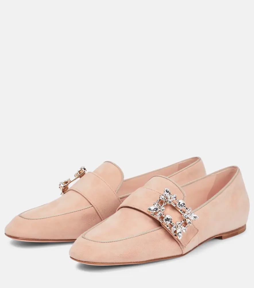 Roger Vivier Mini Broche suede loafers | Thumbnail 2