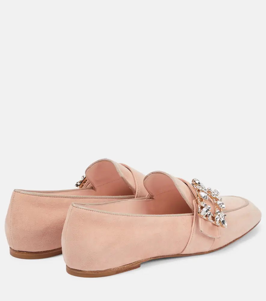 Roger Vivier Mini Broche suede loafers | Thumbnail 3
