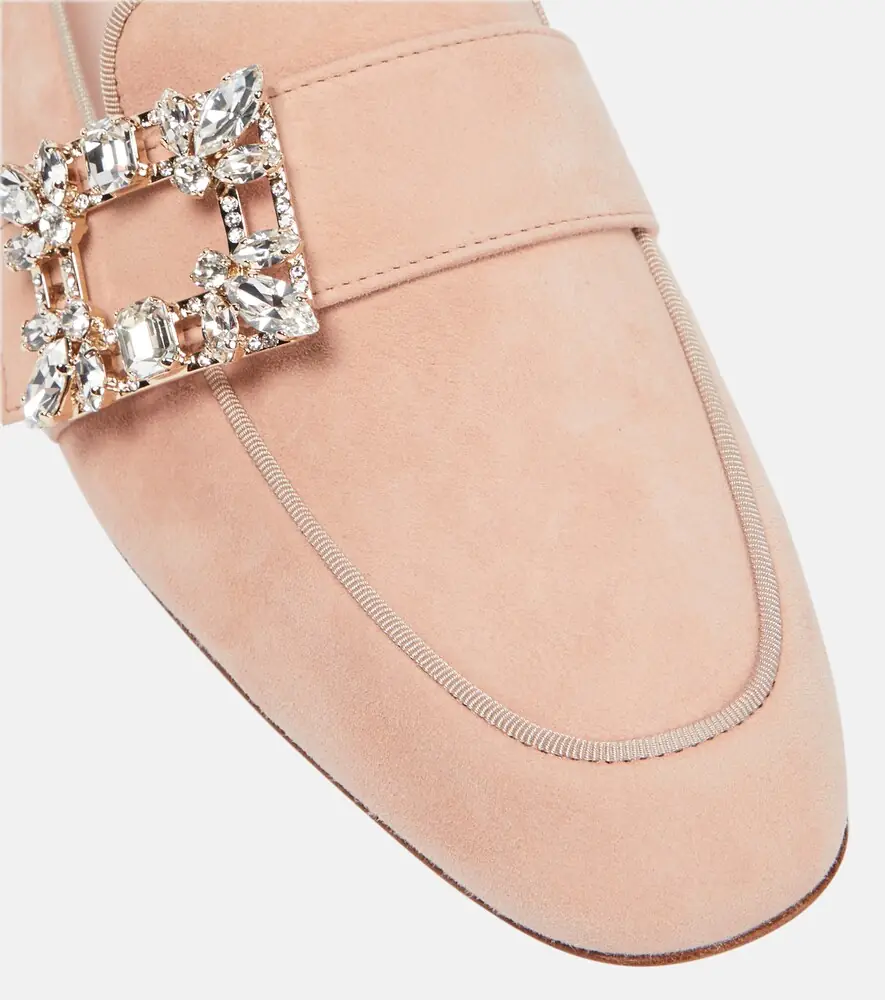 Roger Vivier Mini Broche suede loafers | Thumbnail 4