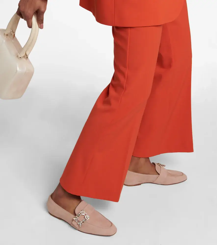 Roger Vivier Mini Broche suede loafers | Thumbnail 5