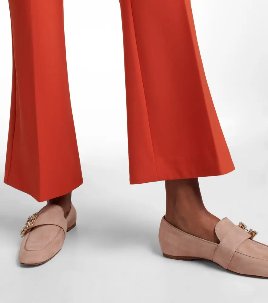 Roger Vivier Mini Broche suede loafers | Thumbnail 6