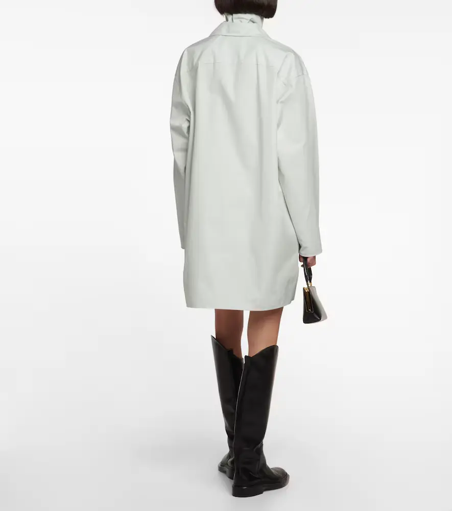 Jil Sander V-neck cotton minidress | Thumbnail 3