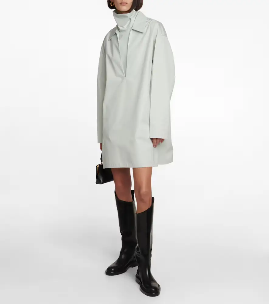 Jil Sander V-neck cotton minidress | Thumbnail 5