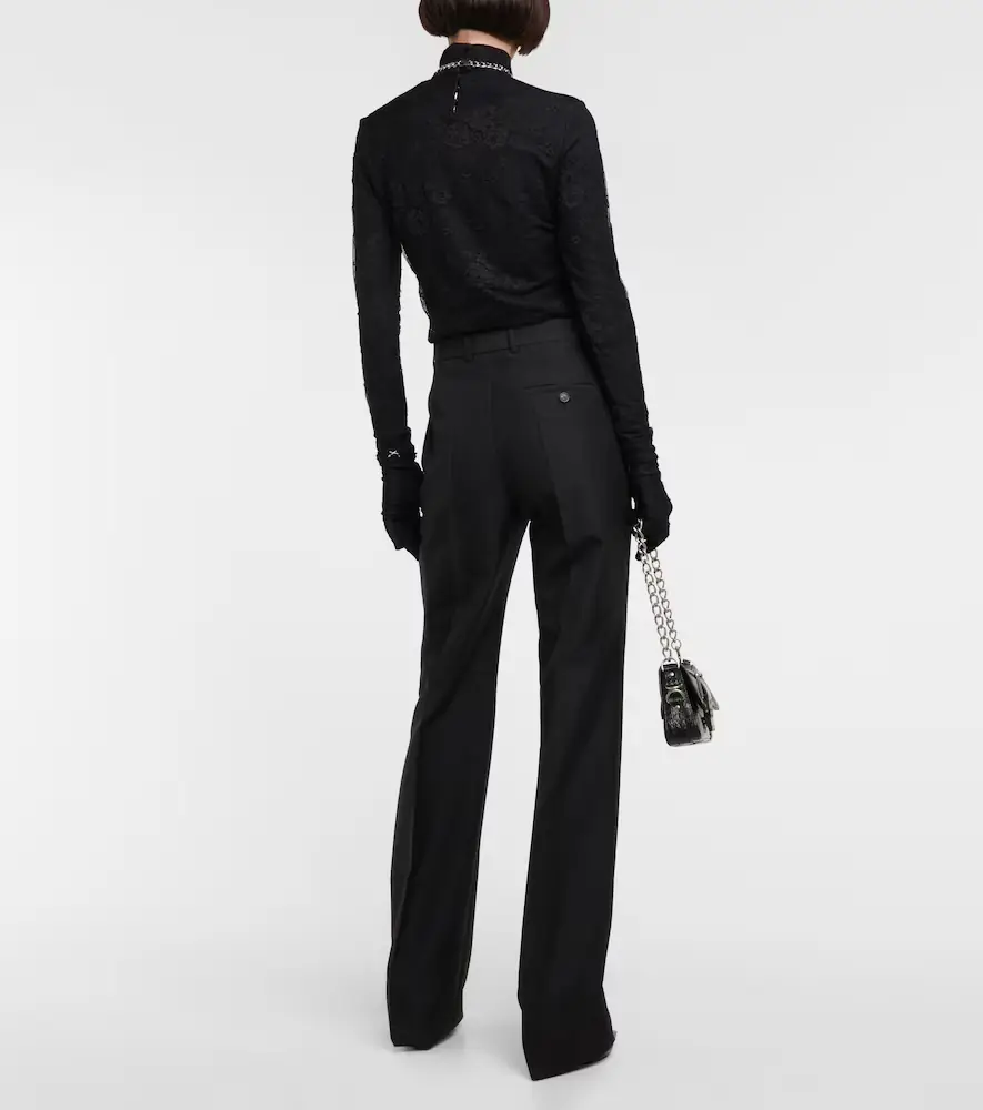 Balenciaga High-rise virgin wool pants | Thumbnail 3 Balenciaga High-rise virgin wool pants | Thumbnail 3