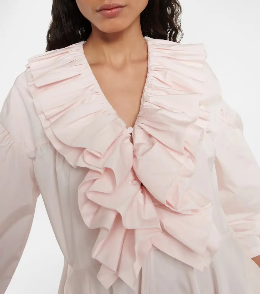 Jil Sander Ruffle-trimmed midi dress | Thumbnail 5