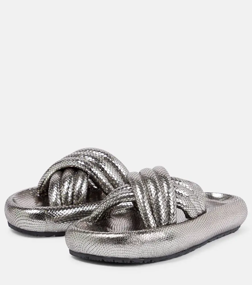 Isabel Marant Niloo snake-effect leather sandals | Thumbnail 5