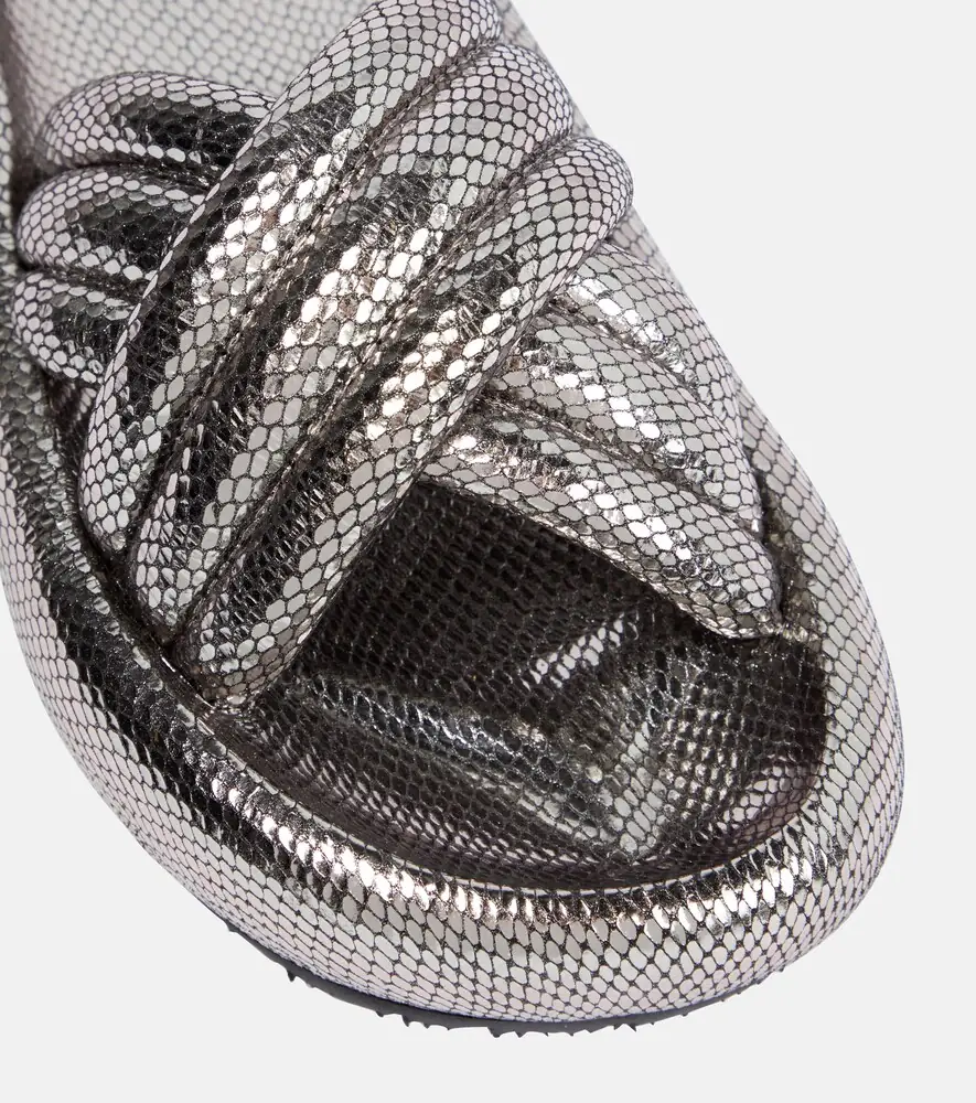 Isabel Marant Niloo snake-effect leather sandals | Thumbnail 6