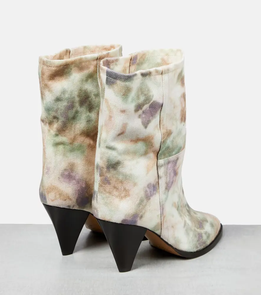 Isabel Marant Rouxa printed canvas ankle boots | Thumbnail 3 Isabel Marant Rouxa printed canvas ankle boots | Thumbnail 3