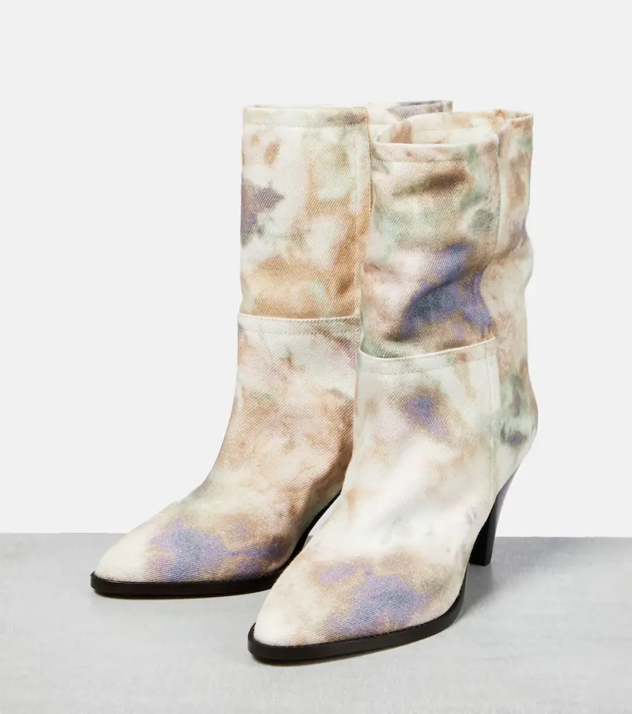 Isabel Marant Rouxa printed canvas ankle boots | Thumbnail 4 Isabel Marant Rouxa printed canvas ankle boots | Thumbnail 4