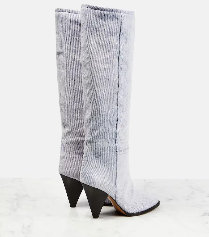 Isabel Marant Ririo denim knee-high boots | Thumbnail 2