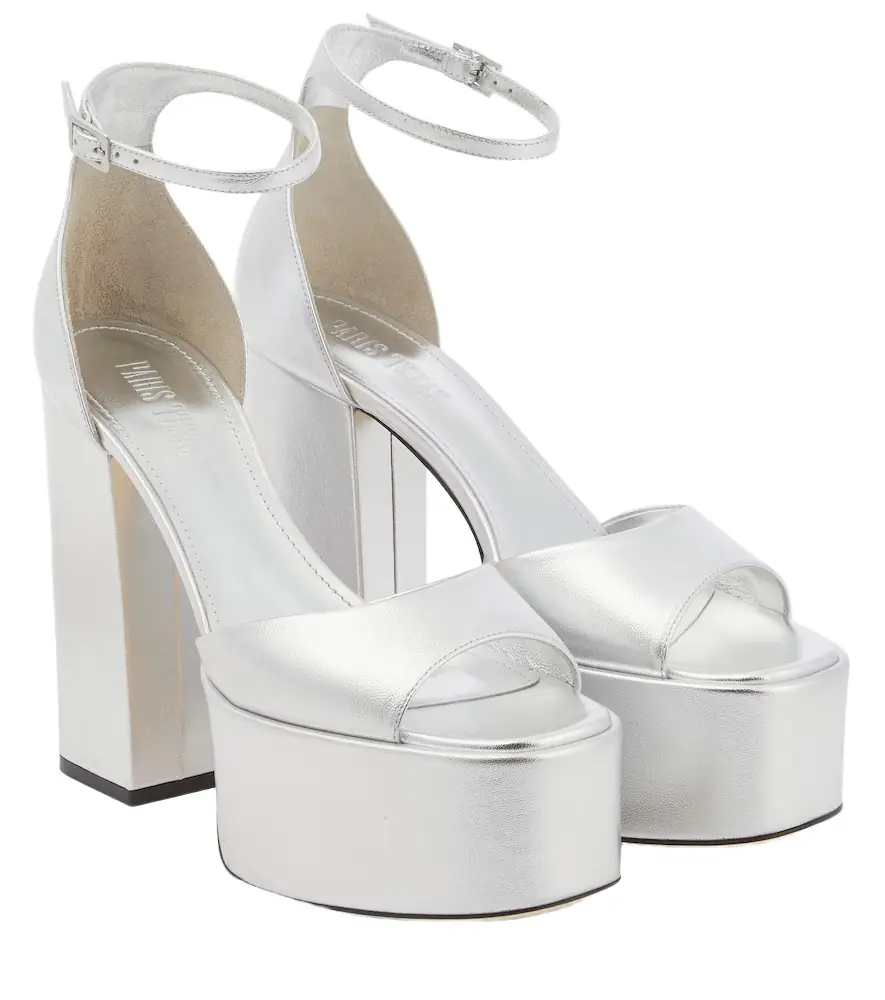 Paris Texas Tatiana leather platform sandals