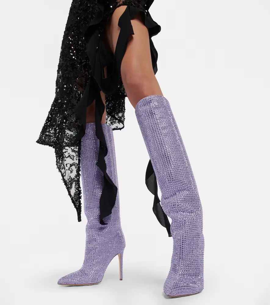 Paris Texas Holly embellished knee-high boots | Thumbnail 5