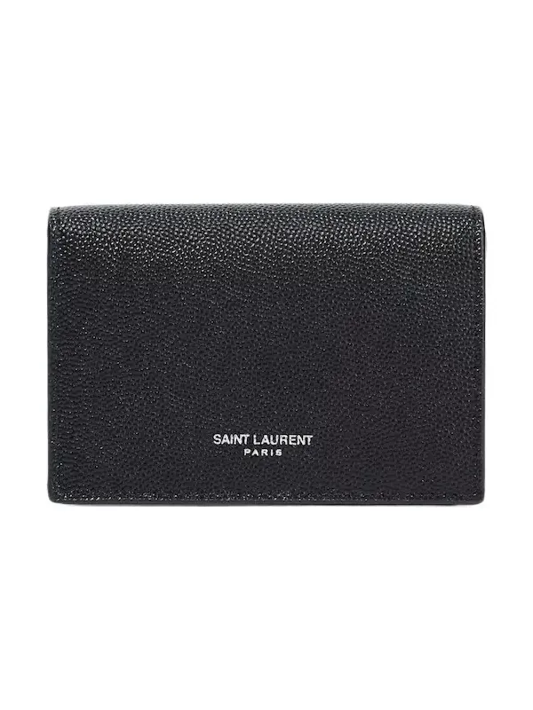 Logo leather card case Logo leather card case