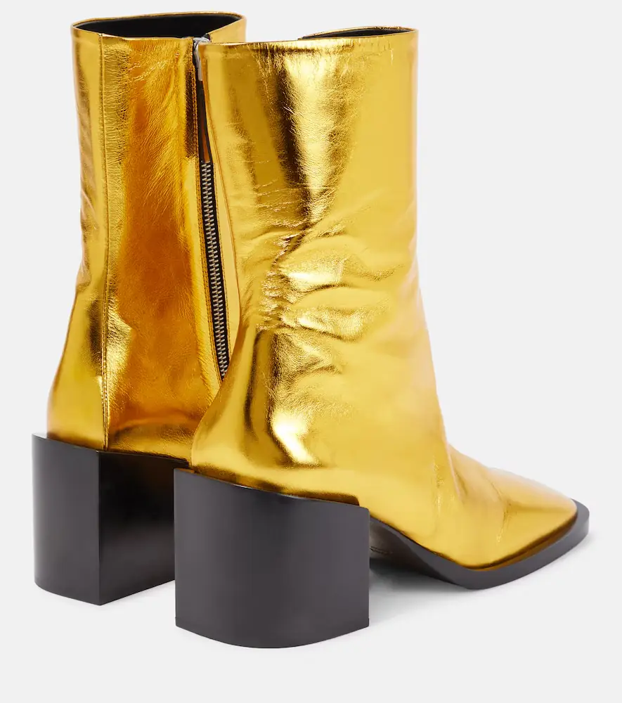 Jil Sander Metallic leather ankle boots | Thumbnail 2