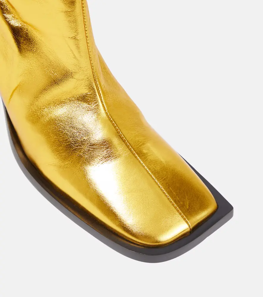 Jil Sander Metallic leather ankle boots | Thumbnail 3