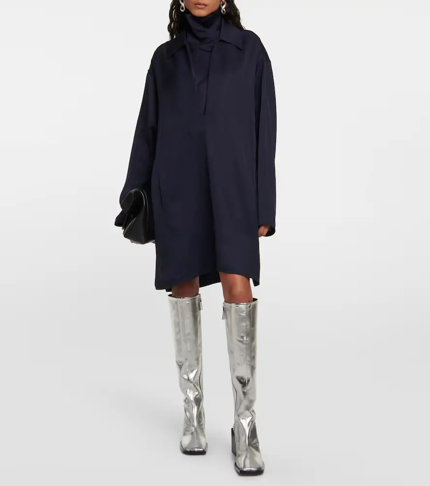 Jil Sander Metallic leather knee-high boots | Thumbnail 5
