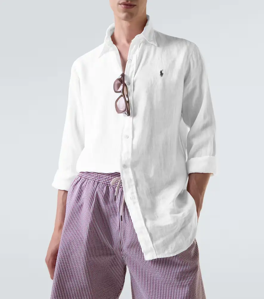 Polo Ralph Lauren Embroidered linen shirt | Thumbnail 4 Polo Ralph Lauren Embroidered linen shirt | Thumbnail 4