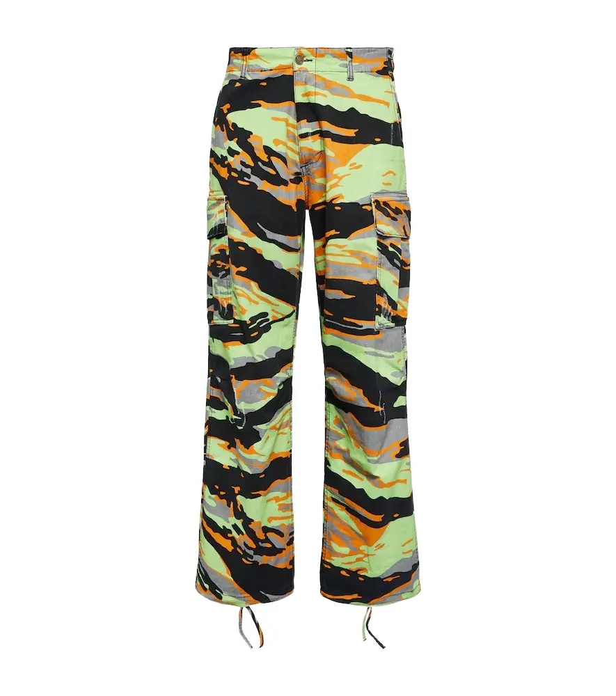 ERL Printed cotton cargo pants