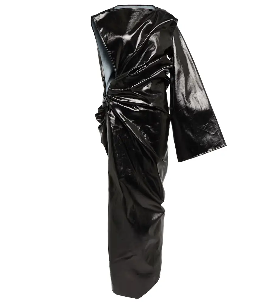 Rick Owens Asymmetrical denim gown