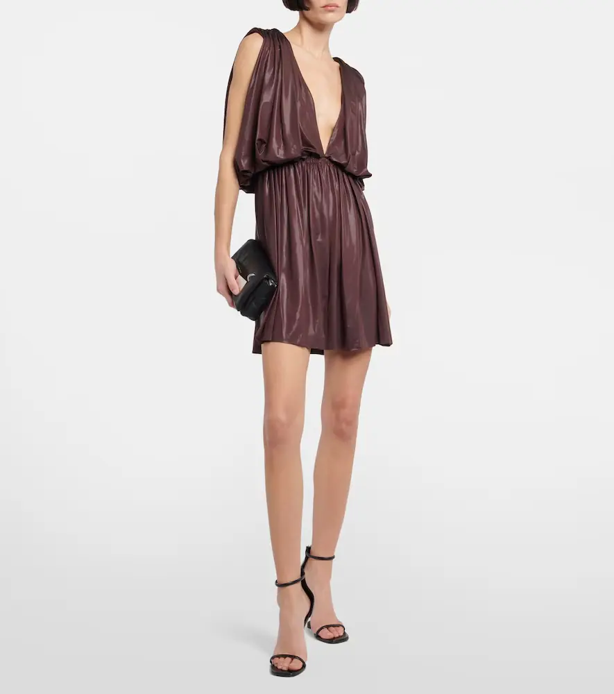Rick Owens Lilies pleated jersey minidress | Thumbnail 4
