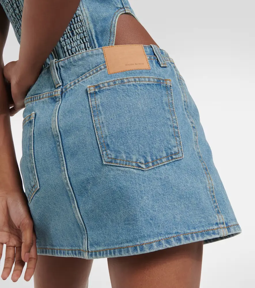 Magda Butrym Low-rise denim miniskirt | Thumbnail 2 Magda Butrym Low-rise denim miniskirt | Thumbnail 2