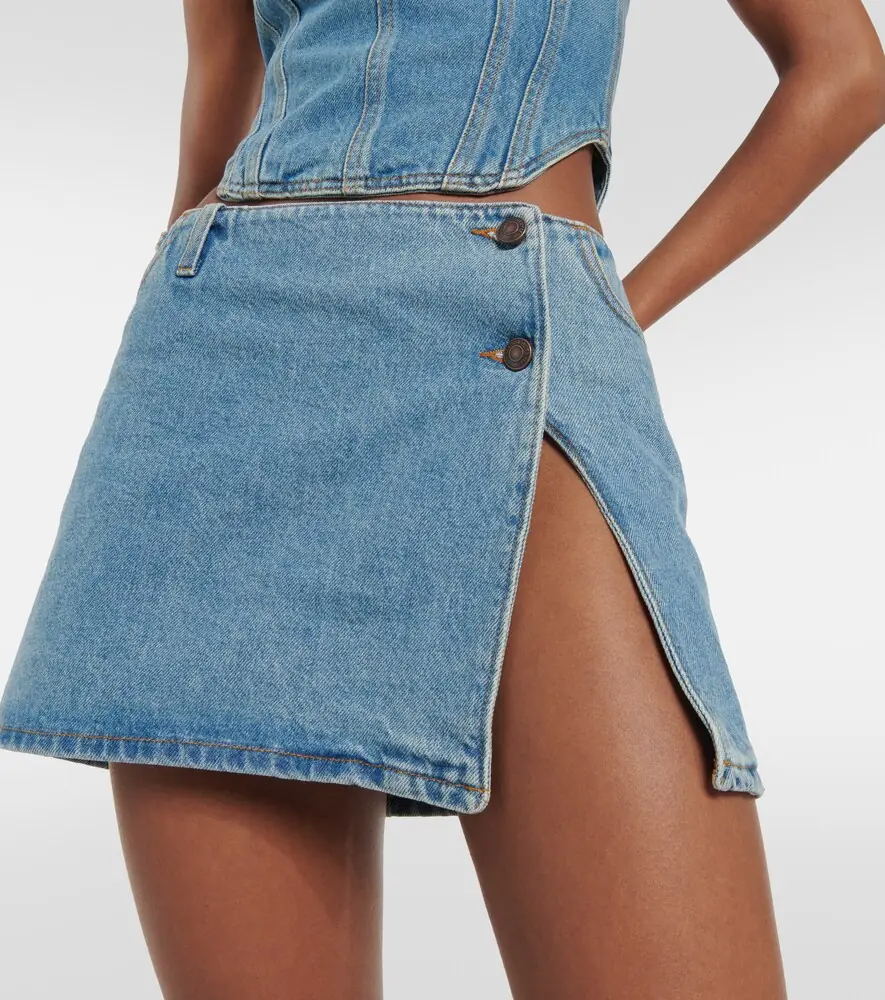 Magda Butrym Low-rise denim miniskirt | Thumbnail 3 Magda Butrym Low-rise denim miniskirt | Thumbnail 3