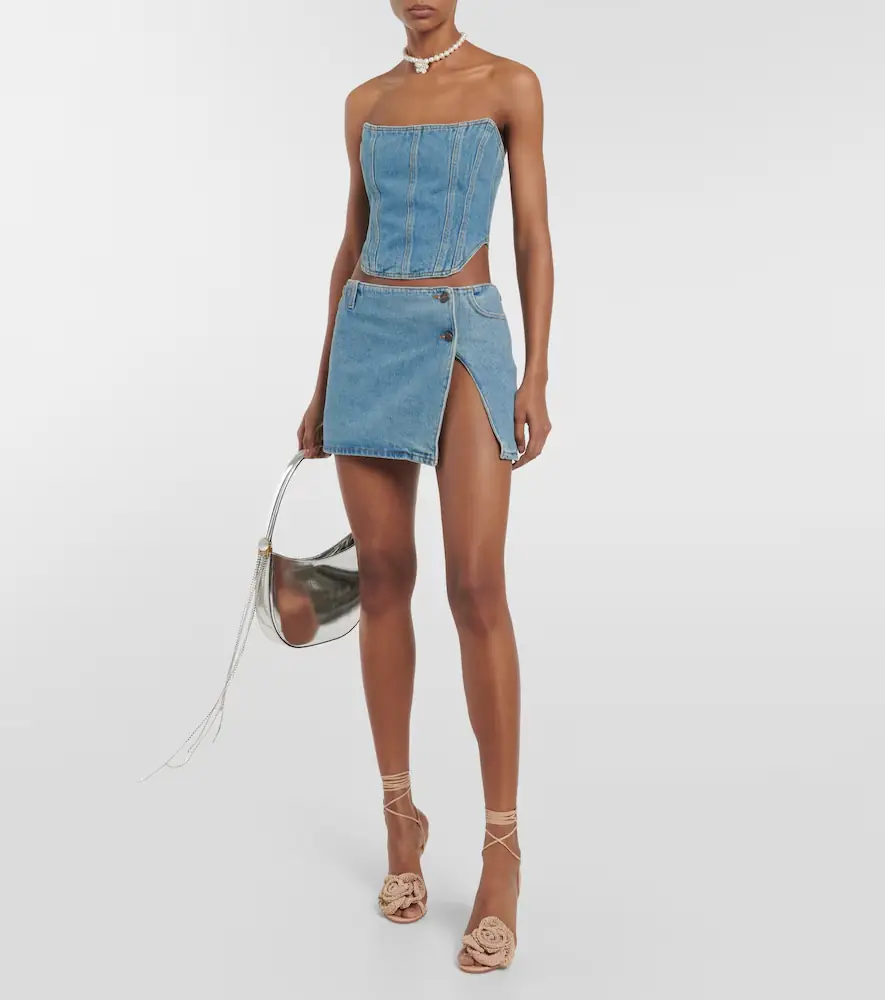Magda Butrym Low-rise denim miniskirt | Thumbnail 5 Magda Butrym Low-rise denim miniskirt | Thumbnail 5