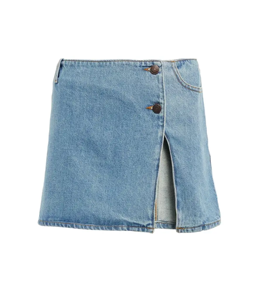 Magda Butrym Low-rise denim miniskirt