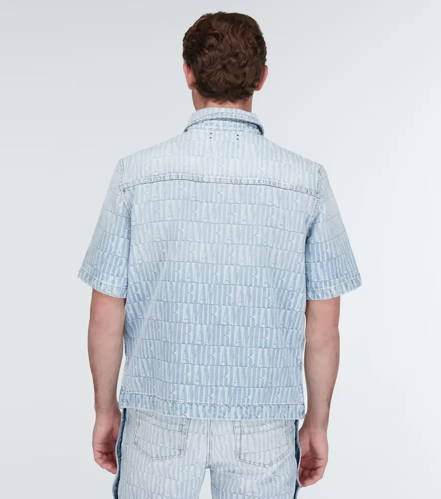 AMIRI Logo jacquard denim shirt | Thumbnail 2