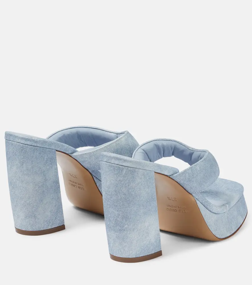 Gia Borghini Gia 17 Uni denim platform thong sandals | Thumbnail 3 Gia Borghini Gia 17 Uni denim platform thong sandals | Thumbnail 3