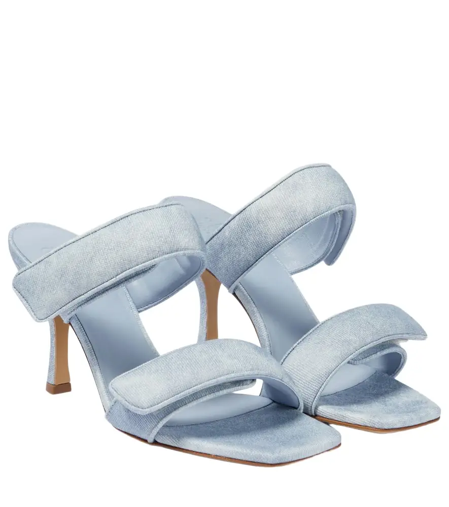Gia Borghini Perni 03 Uni denim sandals | Image 1 Gia Borghini Perni 03 Uni denim sandals | Image 1