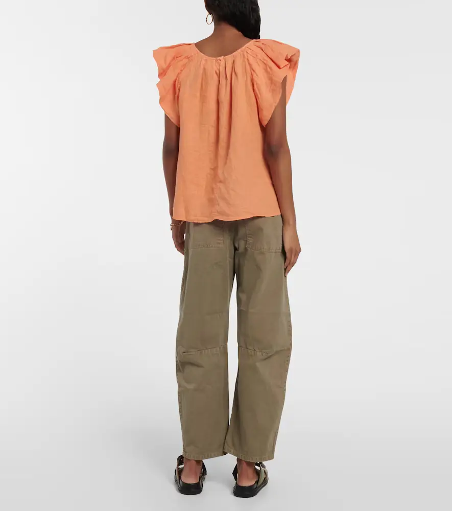 Velvet Ava linen top | Thumbnail 2
