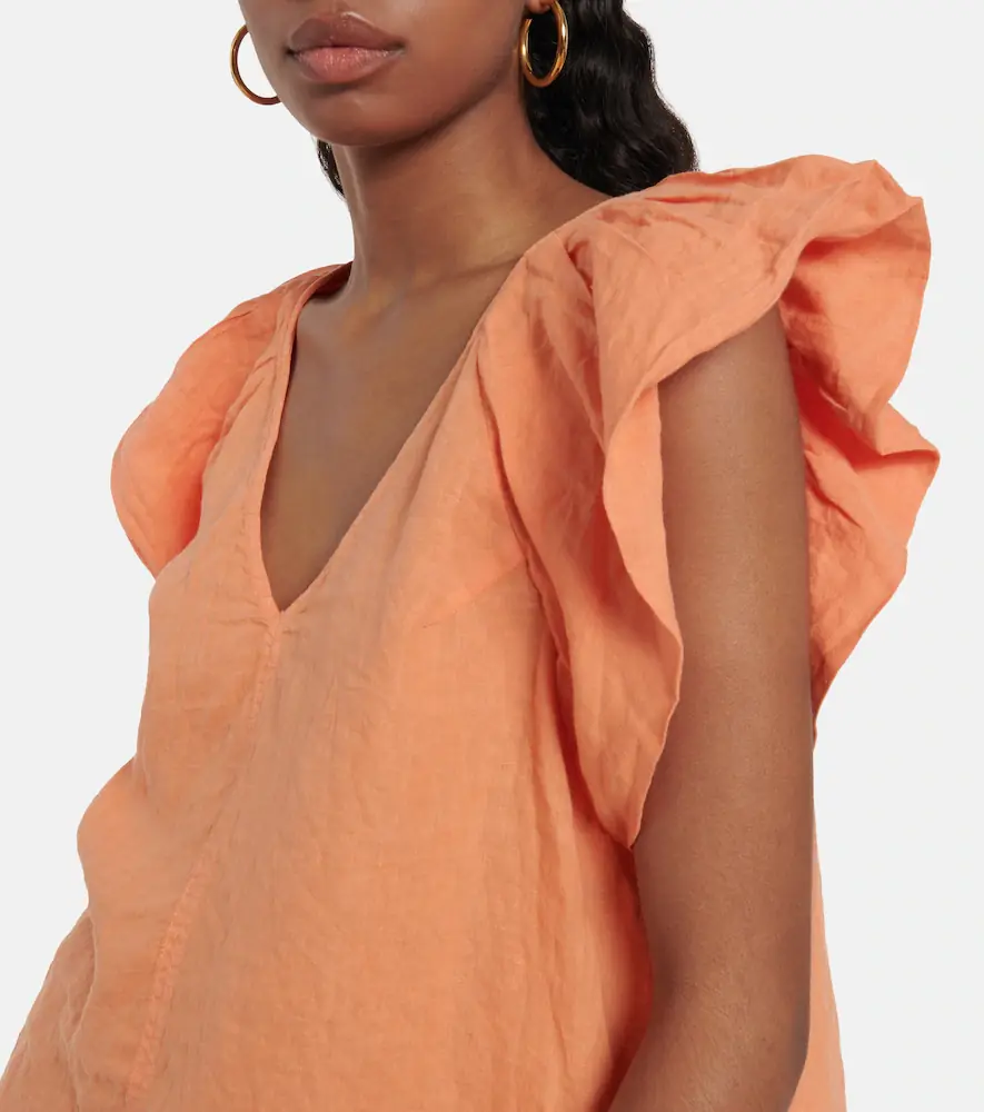 Velvet Ava linen top | Thumbnail 3