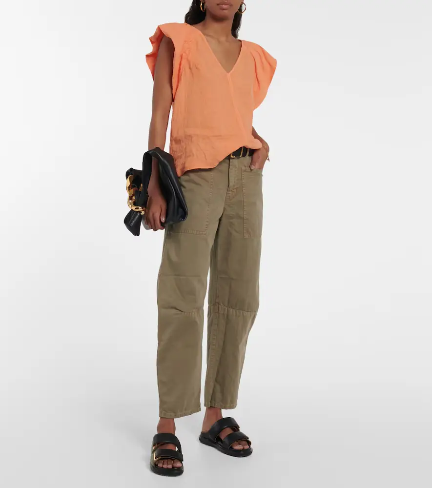 Velvet Ava linen top | Thumbnail 4