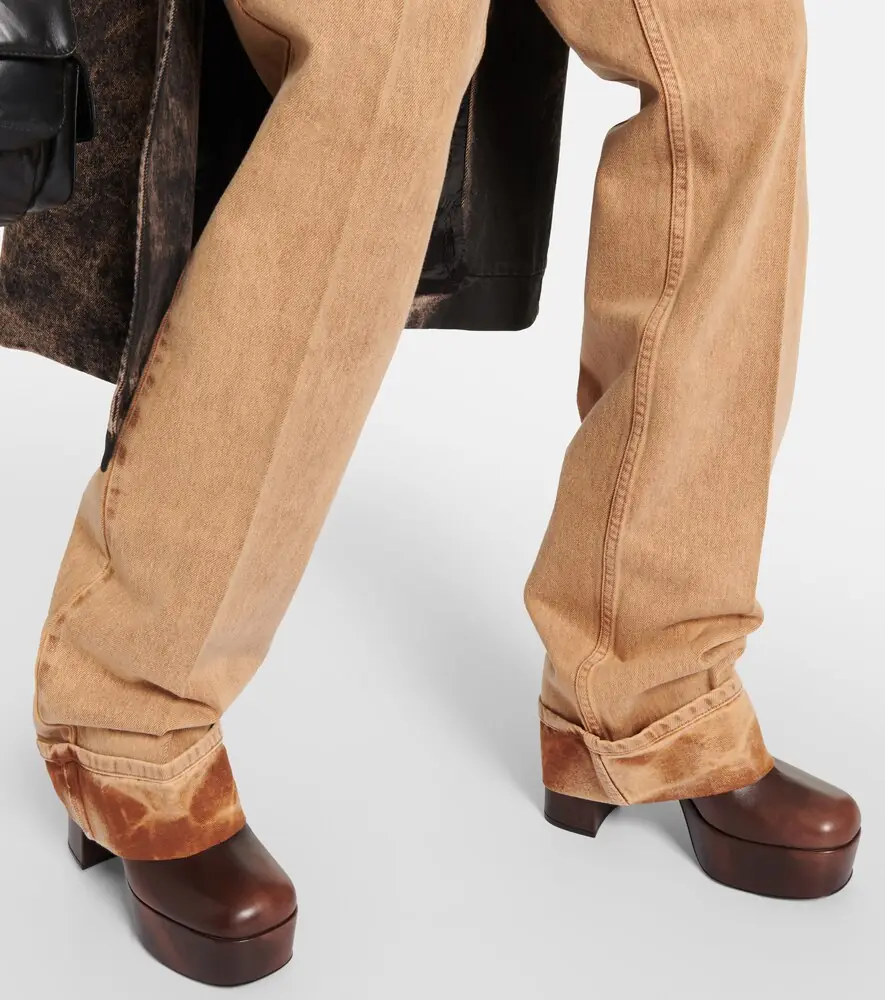 Miu Miu Marbleized low-rise straight jeans | Thumbnail 6 Miu Miu Marbleized low-rise straight jeans | Thumbnail 6